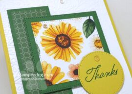 Easy Floral Thank You Card