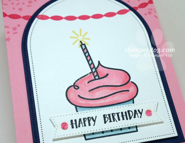 Pink Cupcake Birthday Card