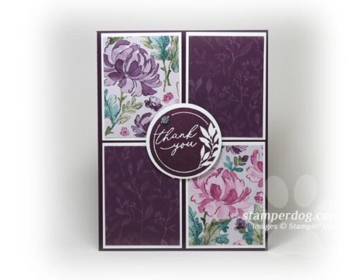 Purple Thank You Card