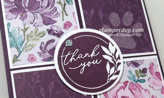 Purple Thank You Card