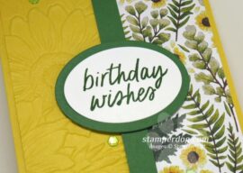 Quick and Easy Sunflower Card