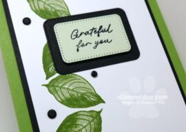 Green Leaves Thank You Card