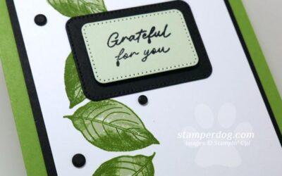 Green Leaves Thank You Card