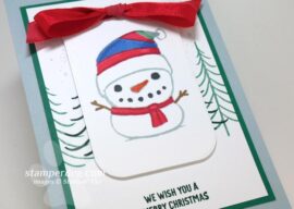 Little Snowman Tag Card