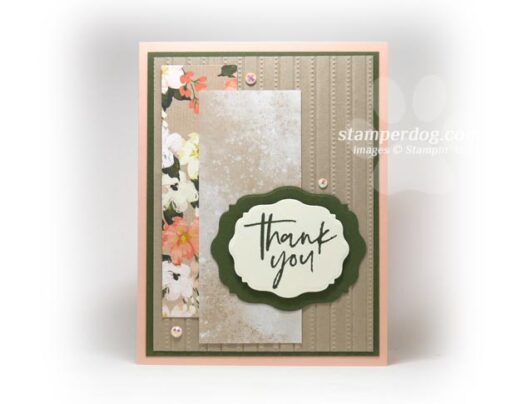 Brushed Thank You Card