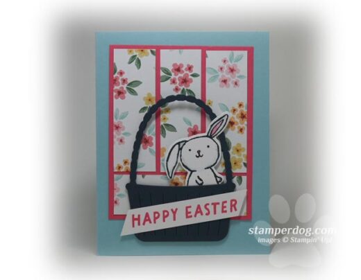 Easter Basket Bunny Card