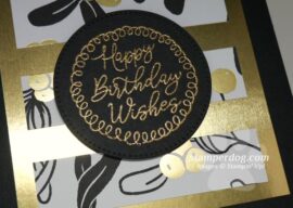 Golden Birthday Card