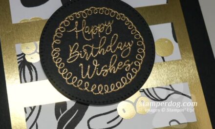 Golden Birthday Card
