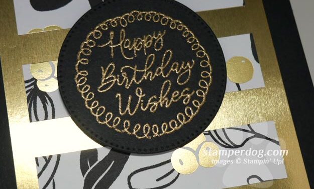 Golden Birthday Card
