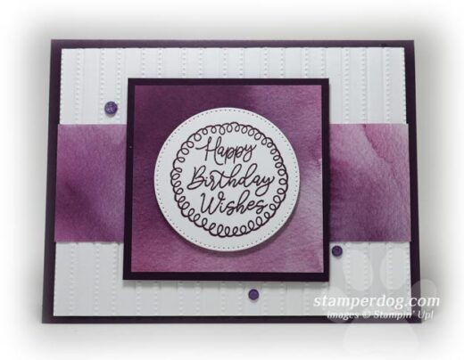 Easy Purple Birthday Card