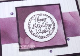 Easy Purple Birthday Card