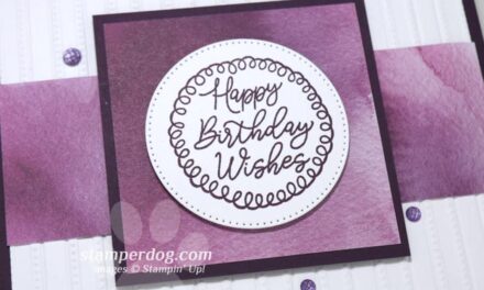 Easy Purple Birthday Card