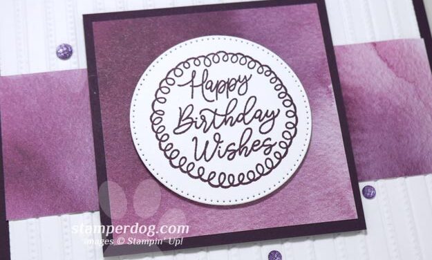 Easy Purple Birthday Card