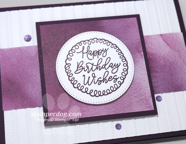Easy Purple Birthday Card