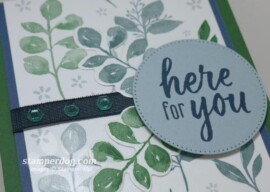 Greenery Lane Washi Tape Card