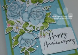 Blue Anniversary Card Idea