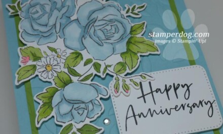 Blue Anniversary Card Idea