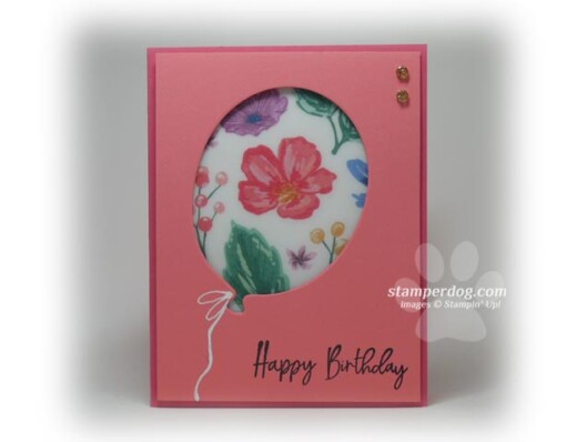 Flowery Balloon Card