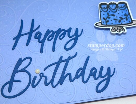 Shimmer on a Birthday Card