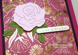 Elegant Foiled Birthday Card