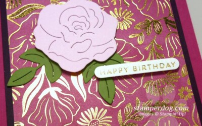Elegant Foiled Birthday Card
