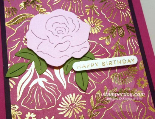 Elegant Foiled Birthday Card