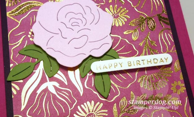 Elegant Foiled Birthday Card