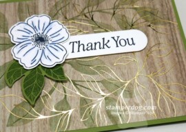 Hot Foiled Thank You Card