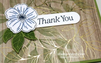 Hot Foiled Thank You Card